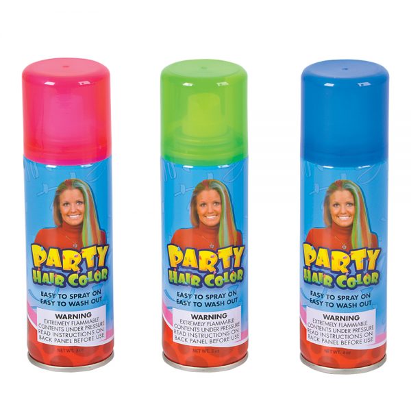 Neon Hair Spray - Asst Colors - The Stuff Shop