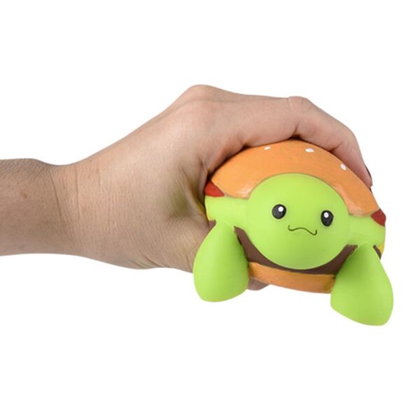 4" SQUISH AND STRETCH TURTLE BURGER 12CT - Image 4