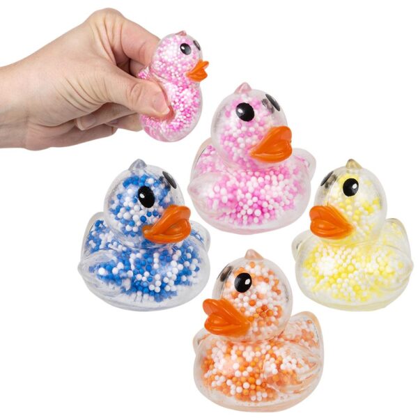 2.3" MINI SQUEEZY FOAM BEAD DUCKY 24CT