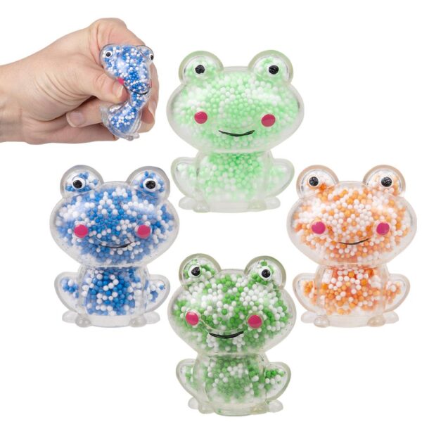 2.4" MINI SQUEEZY FOAM BEAD FROG 24CT