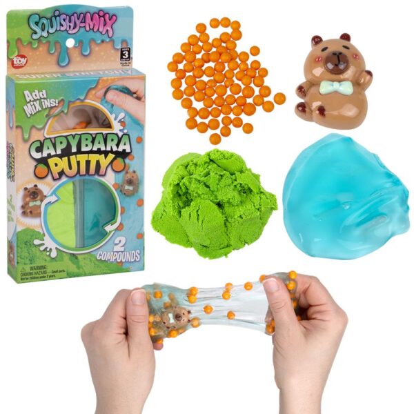 SQUISHY-MIX CAPYBARA PUTTY 12CT