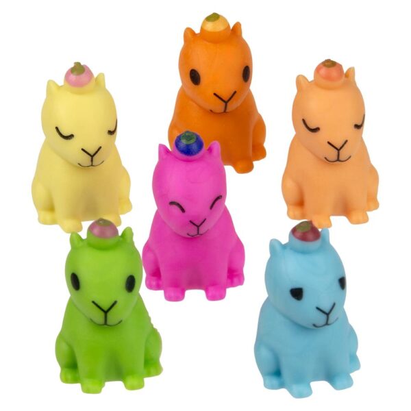 1" MINI CAPYBARA SQUEEZY FIGURINES 100CT