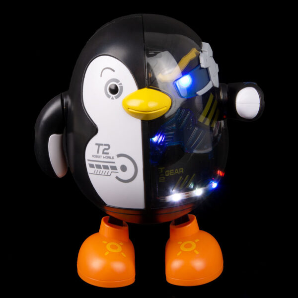 7" LIGHT AND SOUND DANCING PENGUIN ROBOT