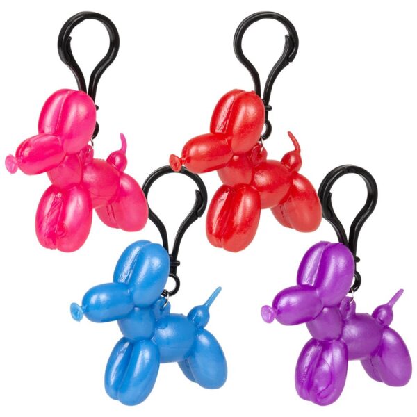 2.4" STRETCHY BALLOON DOG CLIP ON 24CT - Image 2