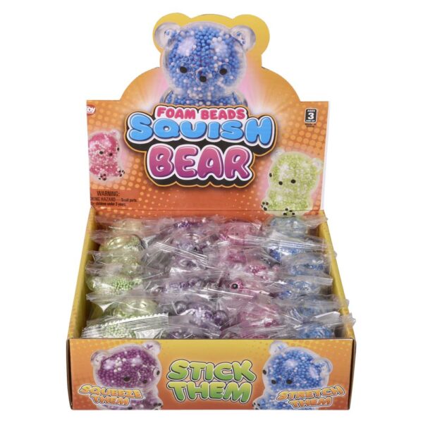 1.75" MINI SQUEEZY FOAM BEAD BEAR 24CT - Image 6