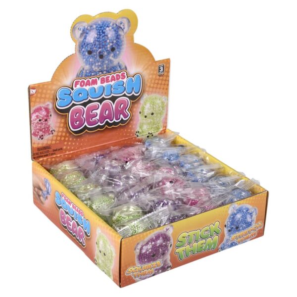 1.75" MINI SQUEEZY FOAM BEAD BEAR 24CT - Image 7