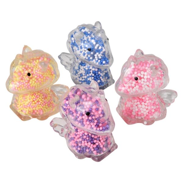 2.3" MINI SQUEEZY FOAM BEAD UNICORN 24CT - Image 2