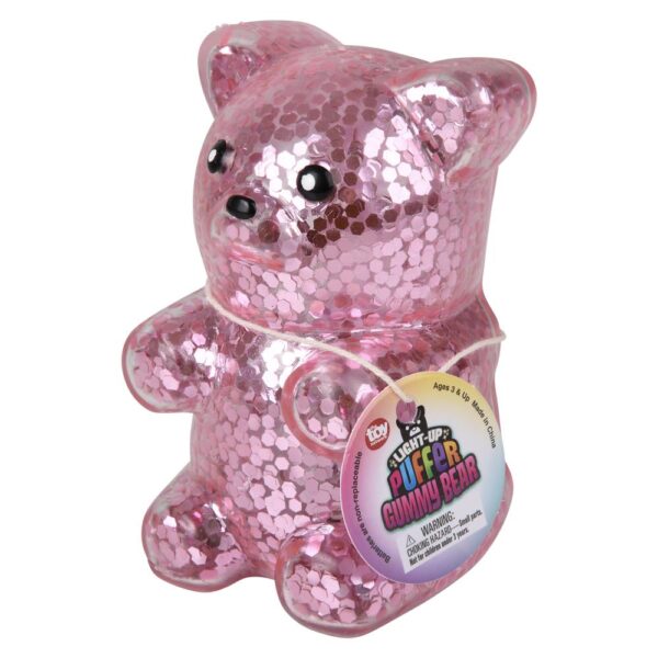 4.5" SPARKLE LIGHT-UP PUFFER GUMMY BEAR - Image 5