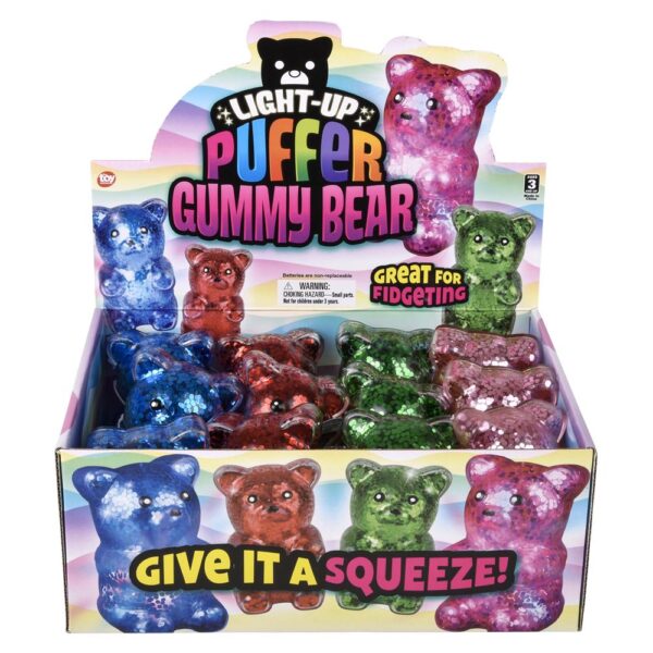 4.5" SPARKLE LIGHT-UP PUFFER GUMMY BEAR - Image 6