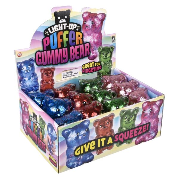 4.5" SPARKLE LIGHT-UP PUFFER GUMMY BEAR - Image 7