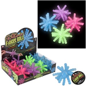 (T) 3.5" GLOW IN DARK ATOMIC BALL 12CT