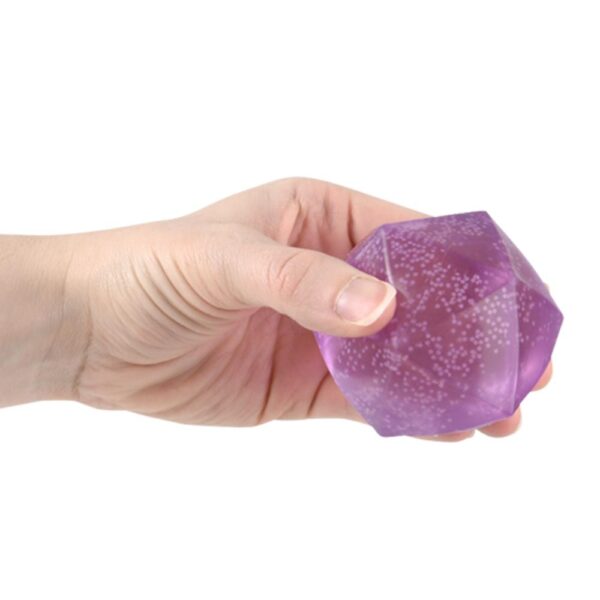 (T) 2.25" GLOW IN DARK SUGAR POLYHEDRON BALL 12CT - Image 3