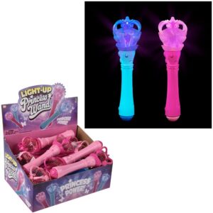 (T) 9.5" LIGHT-UP PRINCESS WAND 12CT