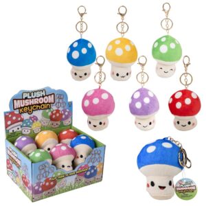 (T) 3.5" PLUSH MUSHROOM CLIP ONS