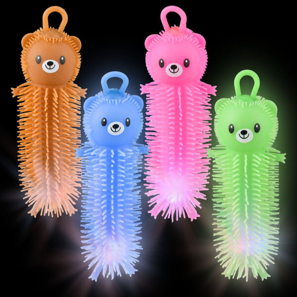8" BEAR PUFFER LIGHT-UP WIGGLER 12CT - Image 2