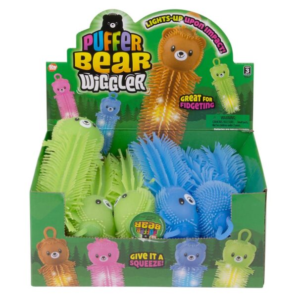 8" BEAR PUFFER LIGHT-UP WIGGLER 12CT - Image 6