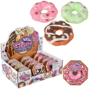 (T) 3.6" DONUT CLAY SLIME 12CT