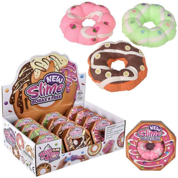 (T) 3.6" DONUT CLAY SLIME 12CT