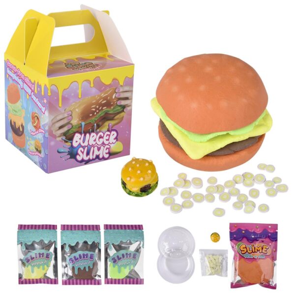(T) 5.6" CHEESEBURGER CLAY SLIME KIT