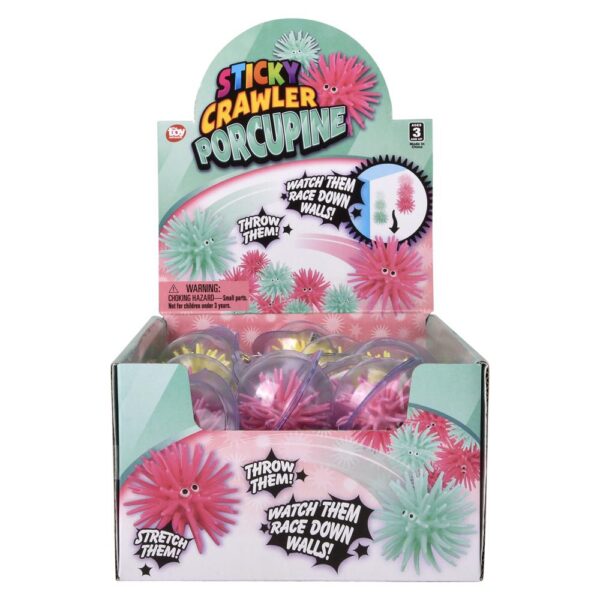 (T) 1.5" STICKY CRAWLING PORCUPINE 24CT - Image 7