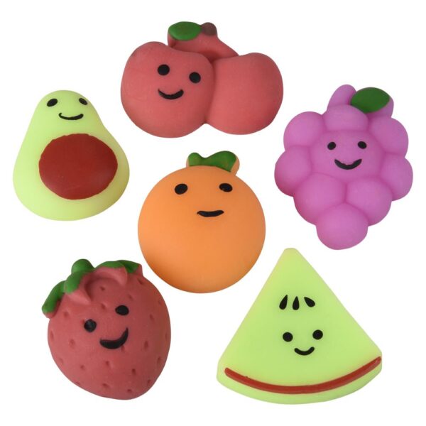 (T) SQUISHY STRETCHY 6PC FRUIT CUP 12CT - Image 2