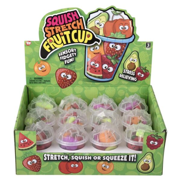 (T) SQUISHY STRETCHY 6PC FRUIT CUP 12CT - Image 6