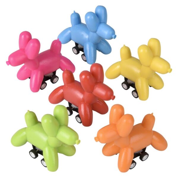 (T) 2.5" PULL BACK BALLOON DOG 24CT - Image 2