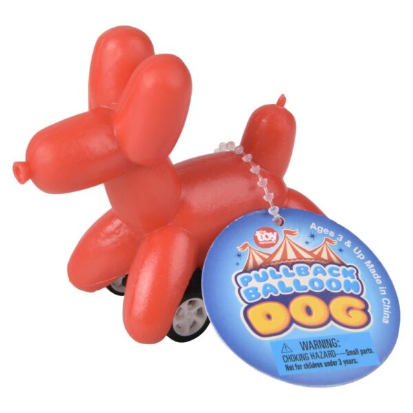 (T) 2.5" PULL BACK BALLOON DOG 24CT - Image 4