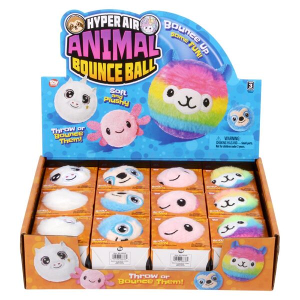 (T) 3.25" HYPER AIR PLUSH ANIMAL BOUNCE BALL 12CT - Image 6