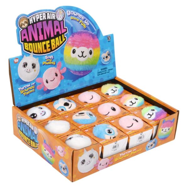 (T) 3.25" HYPER AIR PLUSH ANIMAL BOUNCE BALL 12CT - Image 7
