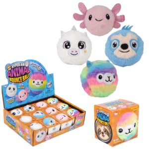 (T) 3.25" HYPER AIR PLUSH ANIMAL BOUNCE BALL 12CT