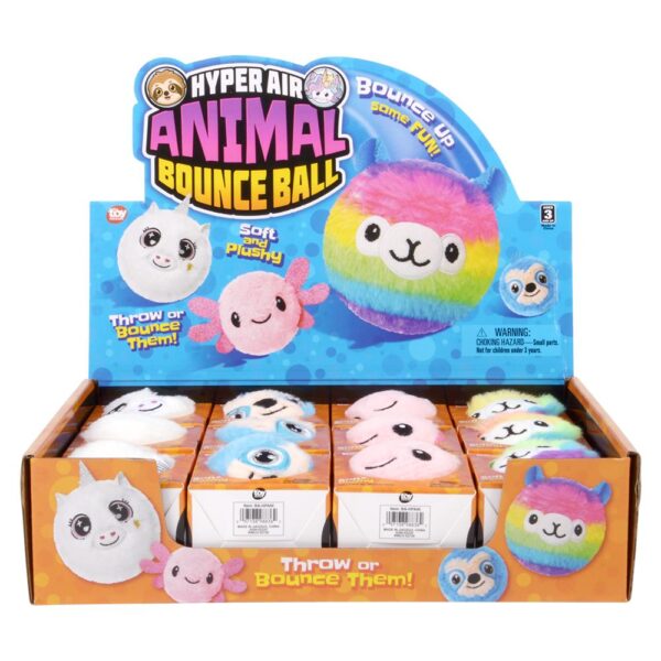 (T) 3.25" HYPER AIR PLUSH ANIMAL BOUNCE BALL 12CT - Image 8