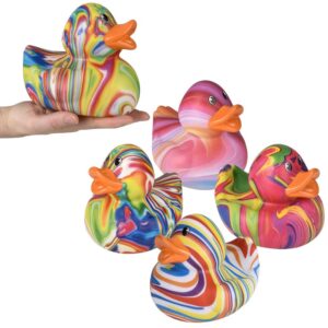 (T) BIG SWIRL RUBBER DUCKY 6"