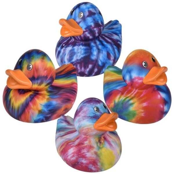 (T) BIG TIE DYE RUBBER DUCKIES 6" - Image 2