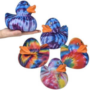 (T) BIG TIE DYE RUBBER DUCKIES 6"
