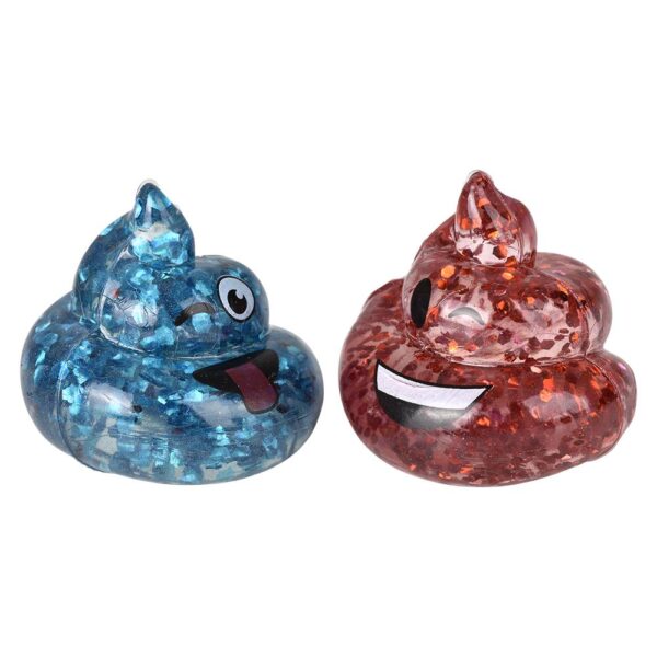 (T) 1.1" MINI GLITTER POOP SQUEEZY FIGURINES 100CT    20/ - Image 2