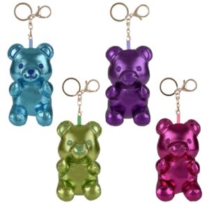 4" METALLIC YUMMY BEAR PLUSH CLIP ON