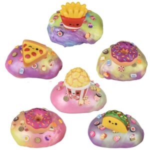 (T) 3.25" FAST FOOD SQUISH TOY SLIME 6CT