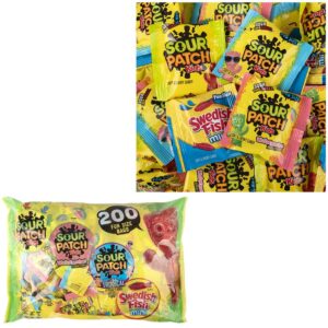 SOUR PATCH KIDS/SWEDISH FISH FUN SIZE VARIETY 200CT