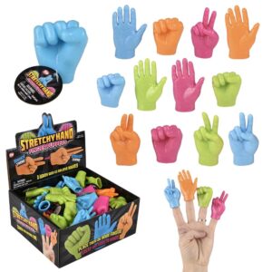 (T) 2.5" NEON HAND FINGER PUPPETS