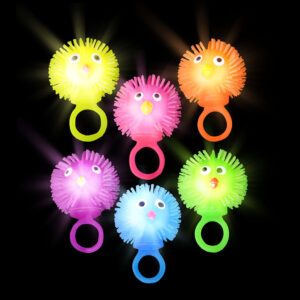 (T) LIGHT-UP CHICKEN PUFFER RING 24CT