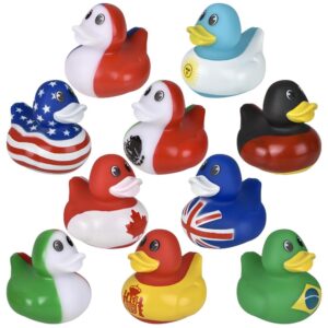 2" WORLD FLAG DUCKIES