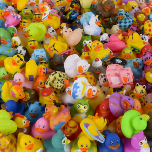 2" RUBBER DUCKY ASSORTMENT 500PCS/CASE