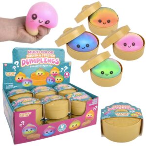 3" SQUISH STRETCH MULTI COLOR SURPRISE DUMPLING