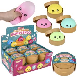 3" SQUISH STRETCH SURPRISE NEON DUMPLING