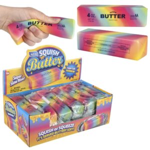 5.3" SUPER SOFT SLOW RISE RAINBOW BUTTER SQUISH